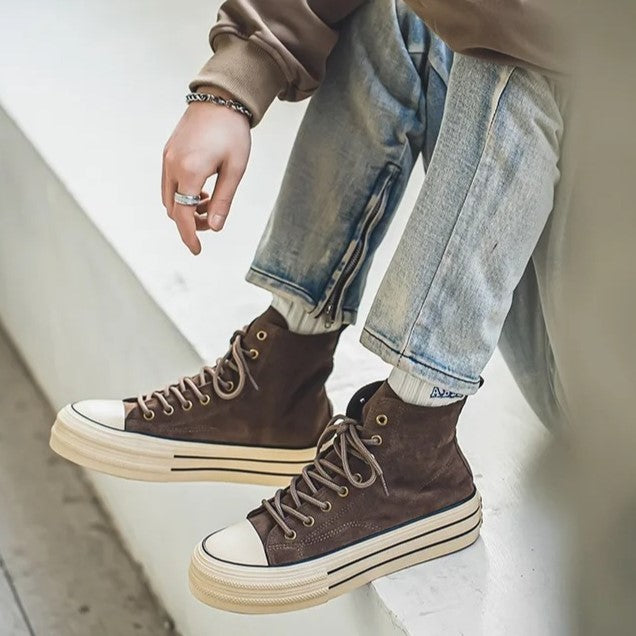 CHUNKY V15 Suede Canvas High-Top