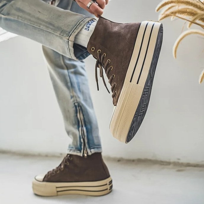 CHUNKY V15 Suede Canvas High-Top