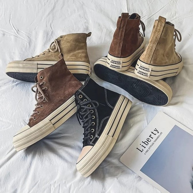 CHUNKY V15 Suede Canvas High-Top